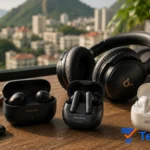 Melhores fones Bluetooth de 2026 com cancelamento de ruído: Sony WF-1000XM5, Soundcore Liberty 4 NC e QCY HT05 Melobuds em comparação de custo-benefício.