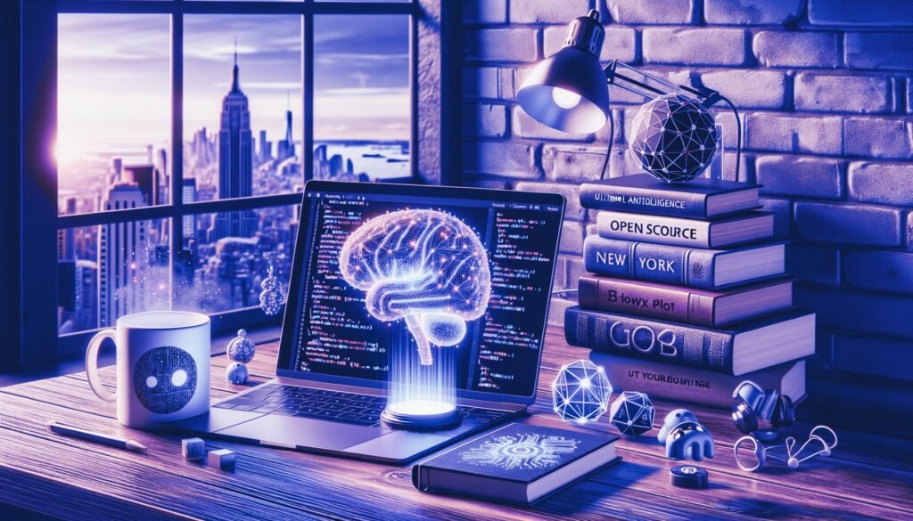 Melhor IA para Estudar em 2026: ChatGPT, Gemini, Claude e Mais 4 Imagem destacada cinematográfica de um ambiente de estudos moderno com notebook, tablet e elementos de inteligência artificial, ideal para artigo comparando ChatGPT, Gemini, Claude e outras IAs para produtividade e aprendizado em 2026.