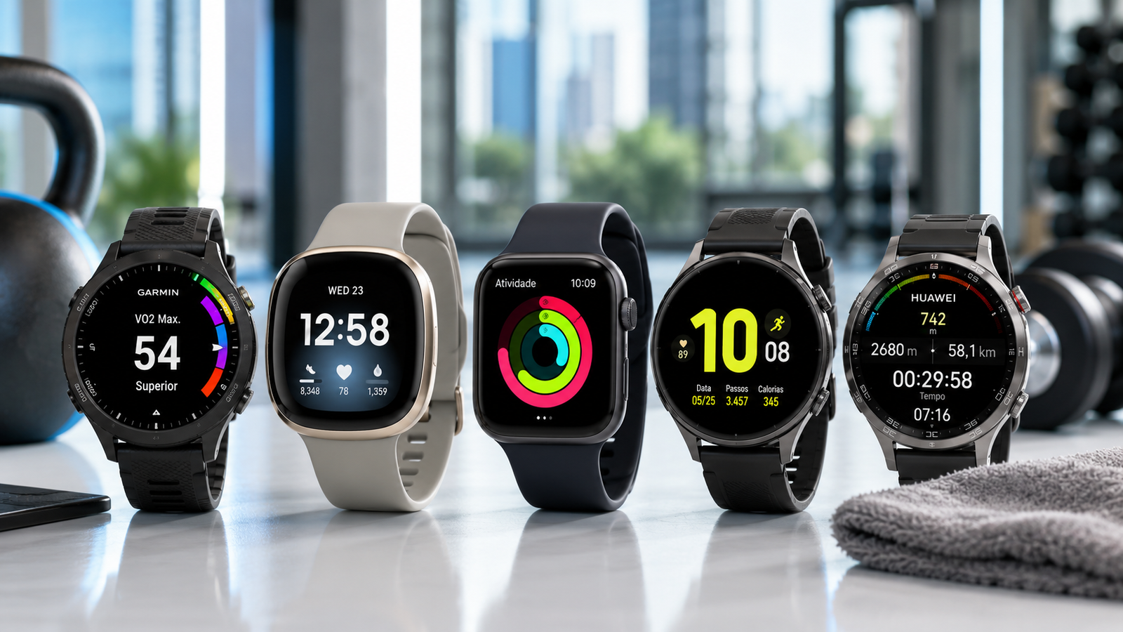 Melhor smartwatch para academia em 2026